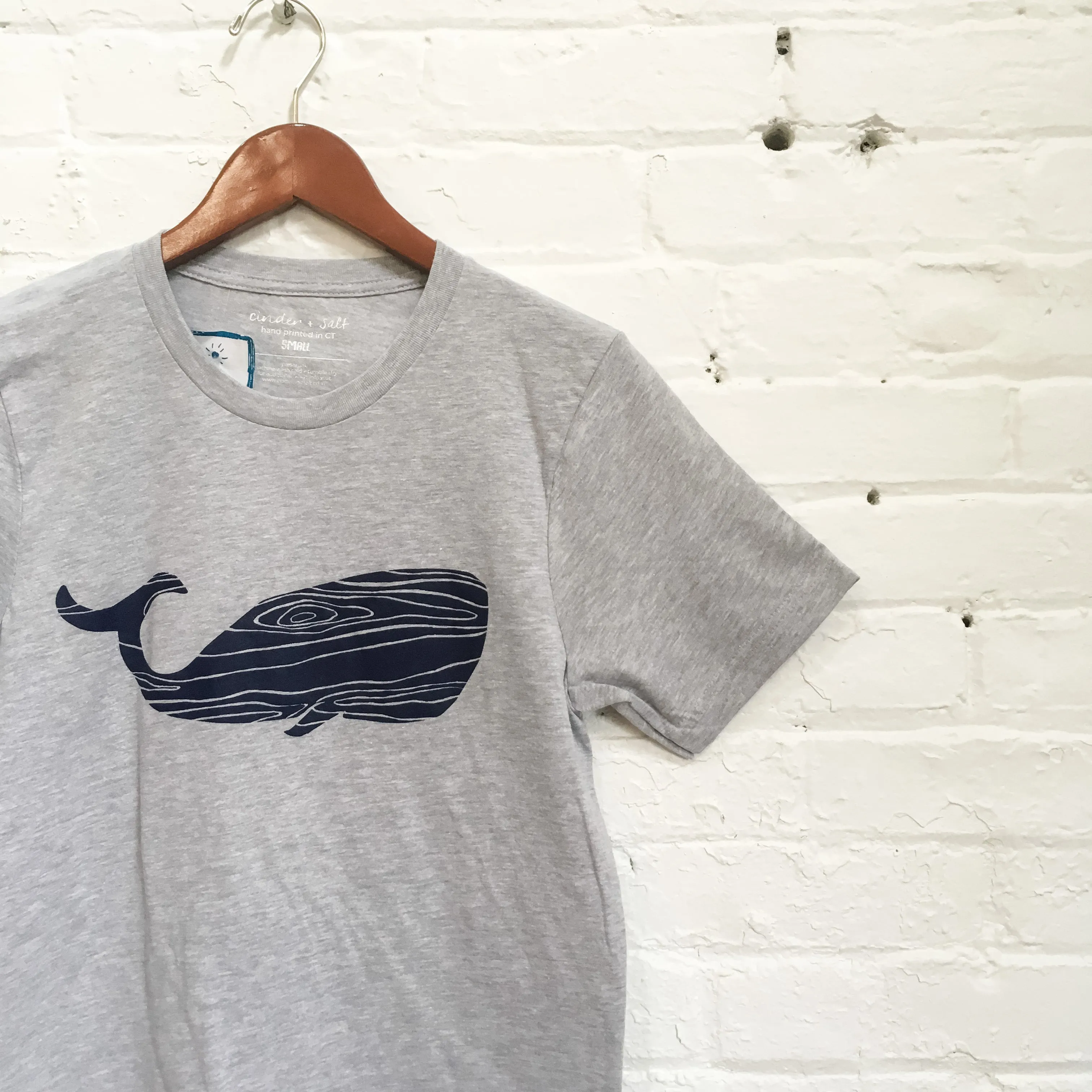 Wood Grain Whale Eco Tee